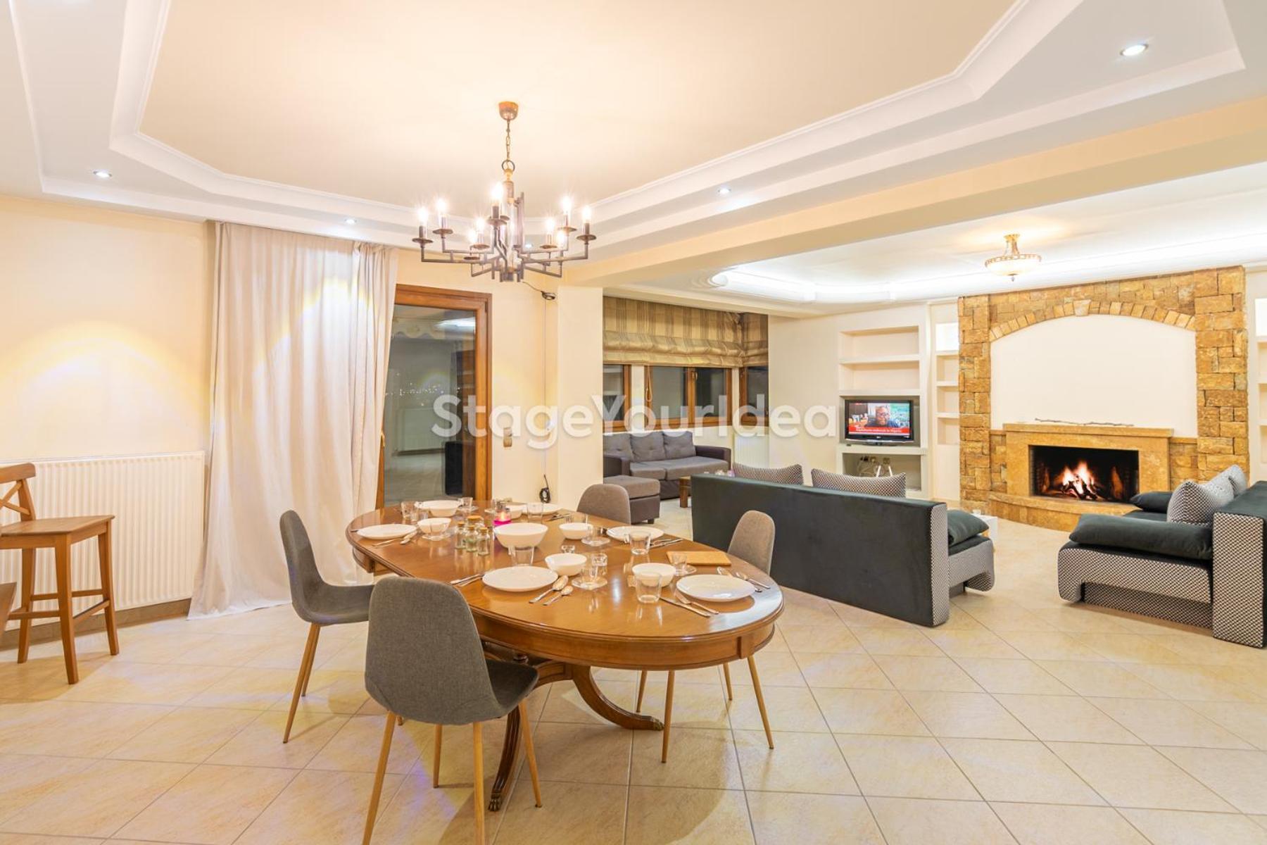Luxury Appartment, Only 7 Minutes From Thessaloniki Airport And 15 Minutes From City Center ,For 8-23 People Also For Gatherings And Parties Neon Rysion Exterior photo