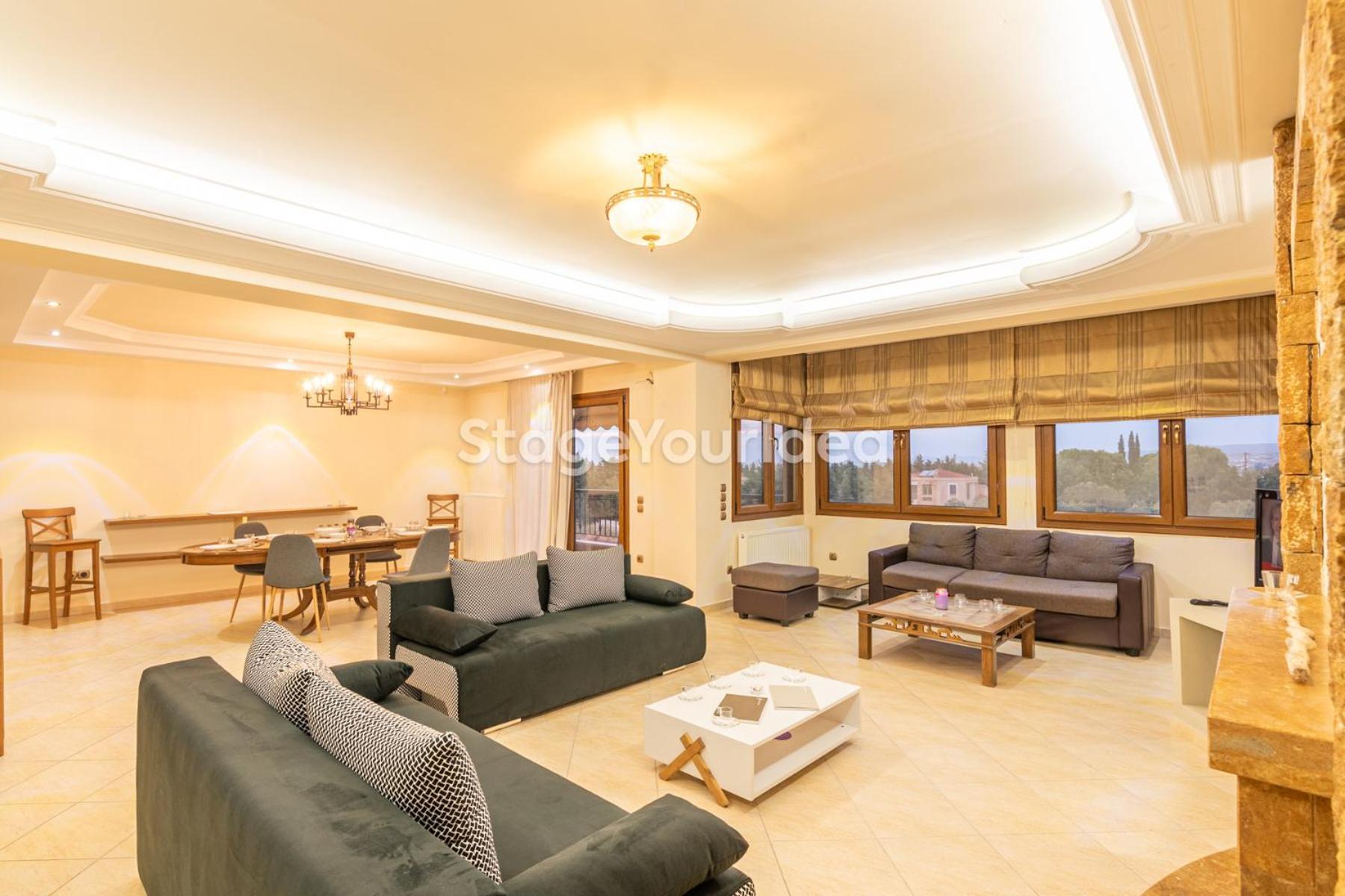 Luxury Appartment, Only 7 Minutes From Thessaloniki Airport And 15 Minutes From City Center ,For 8-23 People Also For Gatherings And Parties Neon Rysion Exterior photo