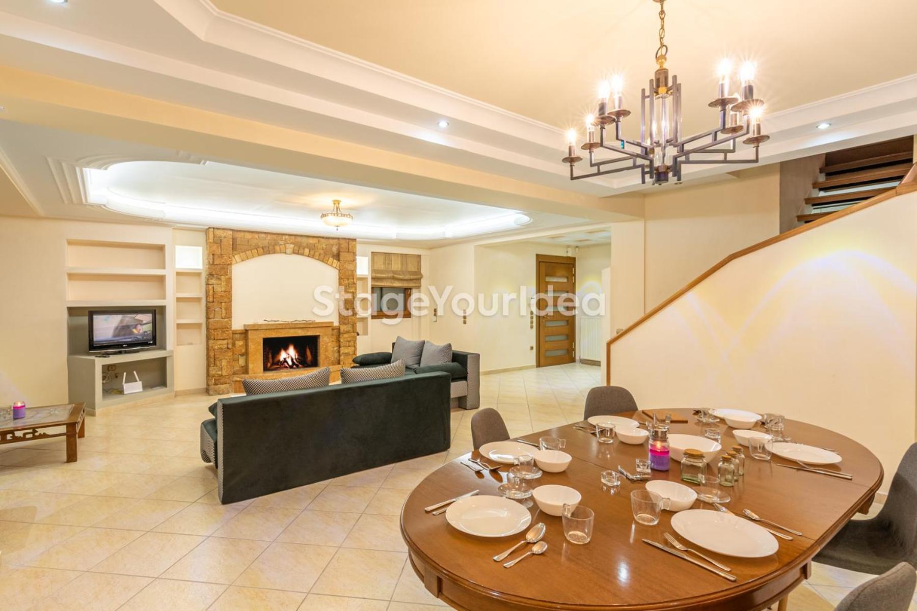 Luxury Appartment, Only 7 Minutes From Thessaloniki Airport And 15 Minutes From City Center ,For 8-23 People Also For Gatherings And Parties Neon Rysion Exterior photo